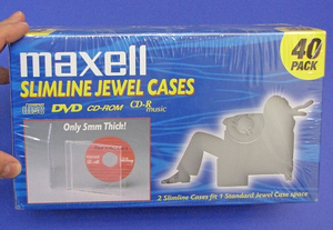 Maxell CD Jewel Case Lot Of 11 Packs 132 Cases Total For Sale - US